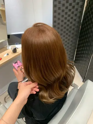セミロング 本多 永佳のヘアスタイル