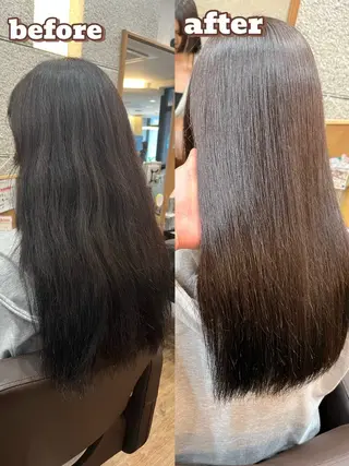 ロング 坂谷 BUCKS/縮毛矯正のヘアスタイル