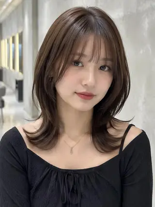 ミディアム カラー 似合わせ/髪質改善 カラー/minoriのヘアスタイル