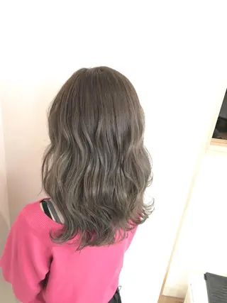 セミロング カラー パーマ ヘアアレンジ メンズ キッズ ネイル マツエク・マツパ バレイヤージュ/ 髪質改善/渡邉悟🌱のヘアスタイル