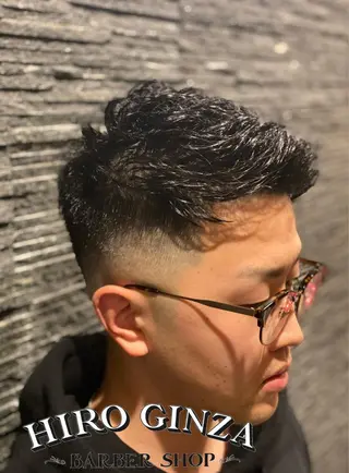 ショート メンズ 猪井 明のヘアスタイル