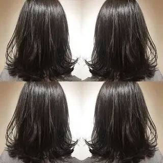 セミロング カラー box mico. mutsumiのヘアスタイル