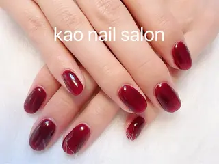 ネイル kao nail マグネット/長さだしのネイルデザイン
