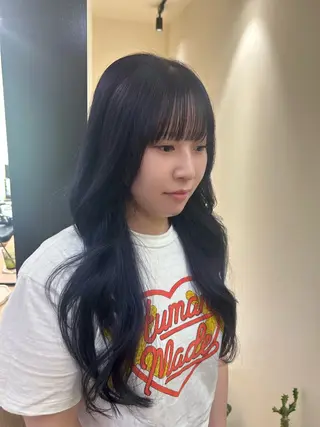 ロング カラー hubhair レイヤー/透明感のヘアスタイル