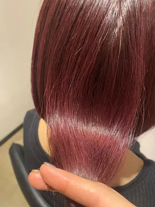 カラー 暖色艶カラー♥️ nagi♥️のヘアスタイル