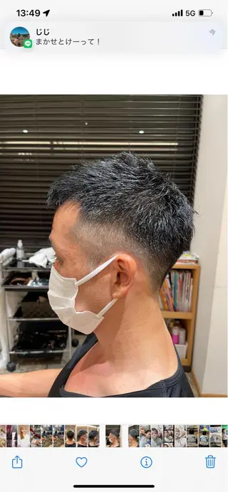 メンズ 林下 優花のヘアスタイル