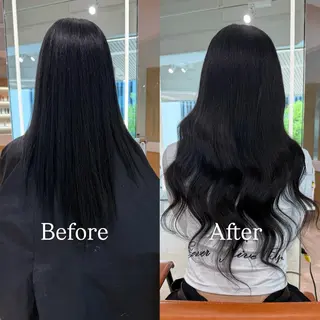 ロング カラー シールエクステ特化 ハイトーン、NANAのヘアスタイル