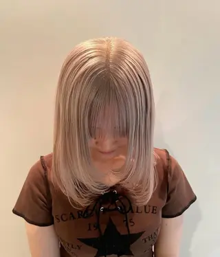 ミディアム カラー 山内 めいのヘアスタイル