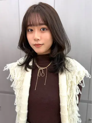 ミディアム ✨コテ巻き風パーマ ✨川合佑哉のヘアスタイル