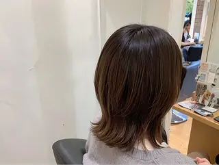 ミディアム カラー ショート✖️縮毛矯正 ✂️秋山知穂✂️のヘアスタイル