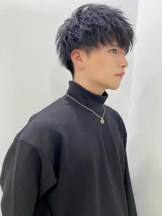 ミディアム カラー パーマ ヘアアレンジ メンズ キッズ メンズ特化美容師 aiの眉毛・アイブロウイメージ