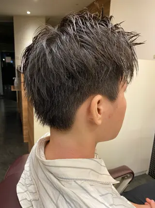 ショート メンズ メンズパーマモデル 大募集中のヘアスタイル