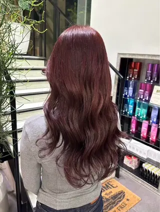 セミロング 貞清 花音のヘアスタイル