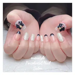 ミディアム ネイル 🐾enen style 🐾のネイルデザイン
