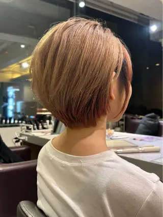 ショート 盛れるレイヤー/ 髪質改善/遠藤龍雅のヘアスタイル