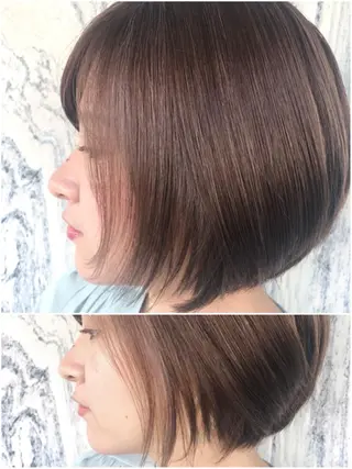 ショート カラー 藤井 さと実のヘアスタイル