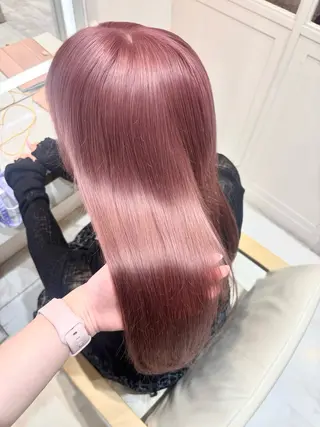 セミロング 桃瀬 綾音 カラー/縮毛募集中♡のヘアスタイル