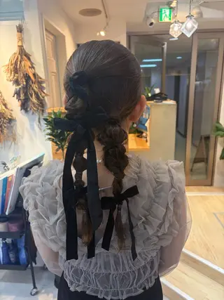 ロング ヘアアレンジ cana 札幌レイヤースタイルのヘアスタイル