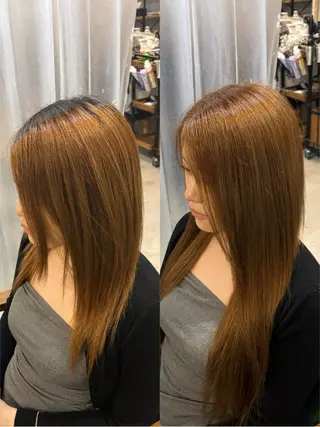 ロング カラー プルエクステ Ryoyaのヘアスタイル