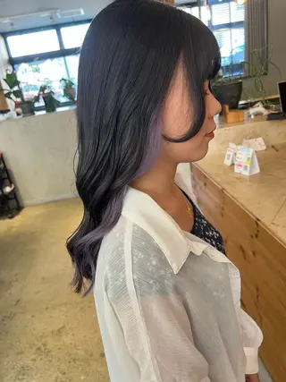 ロング カラー ヘアアレンジ 🫧パーマ 🫧RENのヘアスタイル