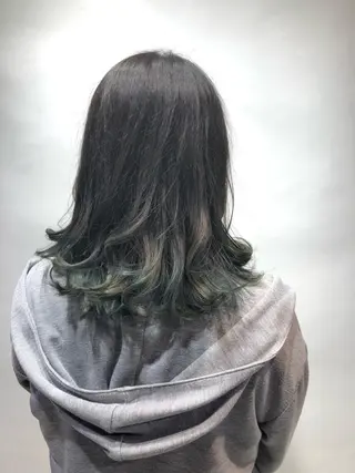 ミディアム カラー 中野 竜介のヘアスタイル