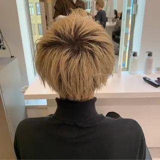 ショート カラー パーマ メンズ メンズパーマ特化 TAIGAのヘアスタイル
