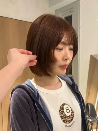 ショート カラー mei|顔まわり ×透明感カラーのヘアスタイル