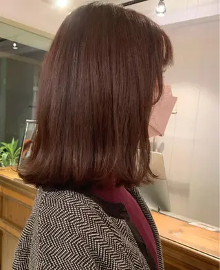 ミディアム カラー 透明感カラー✂︎ /縮毛矯正/YUKAのヘアスタイル