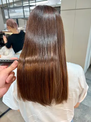 セミロング 💎艶髪／縮毛特化 世麗💎のヘアスタイル