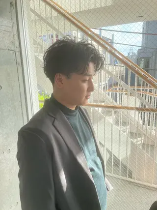 メンズ バレイヤージュ特化/ アキラのヘアスタイル