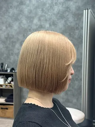 ミディアム 似合わせボブ 🌻 北澤七海のヘアスタイル