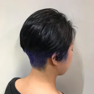 ショート カラー 溝口 和弘のヘアスタイル