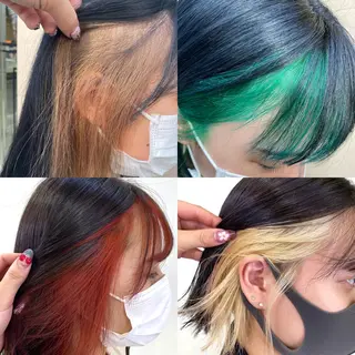 ミディアム カラー ヘアアレンジ TSUNA 🌙 Lim 五反田のマツエク・マツパデザイン