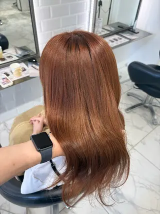 セミロング カラー 透明感艶カラー/ 岡田澪香のヘアスタイル