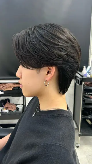 ショート パーマ メンズ メンズスタイリスト 前田雄輝のヘアスタイル