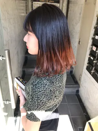 ミディアム カラー 🧡色落ちまで2度 楽しめる🧡ヨシキのヘアスタイル