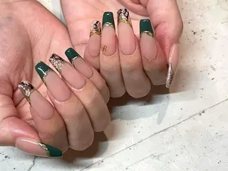 ネイル 韓国/ワンホン/長さ 出しつけ放題🎀のネイルデザイン