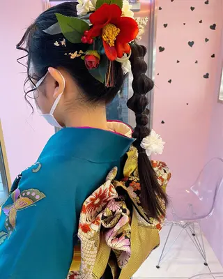 ロング ヘアアレンジ 心斎橋/ブリーチ minamiのヘアスタイル