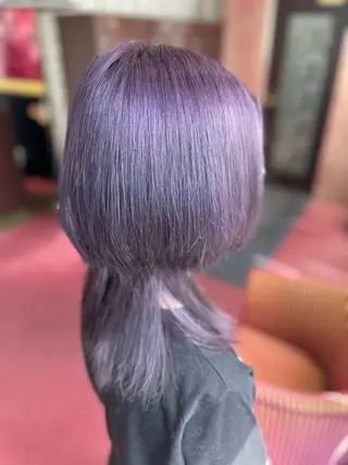 ミディアム カラー EARTH 市野のヘアスタイル