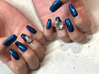 ネイル 韓国/ワンホン/長さ 出しつけ放題🎀のネイルデザイン