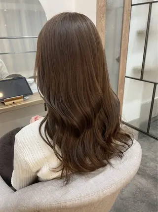 ロング カラー 🍒モテ暖色カラー × うる艶✧ ゆなのヘアスタイル