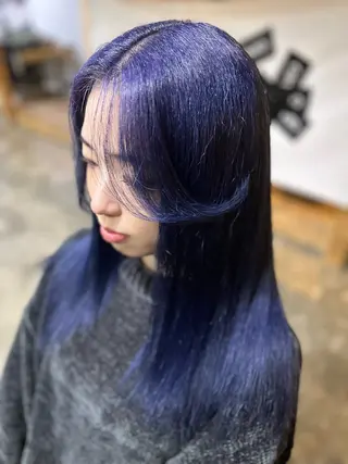 セミロング 吉田 和/縮毛矯正/ ダブルカラーのヘアスタイル