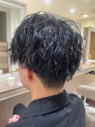 ショート パーマ メンズ 韓国ヘアメイク🎀/ 縮毛矯正✨山本媛香のヘアスタイル
