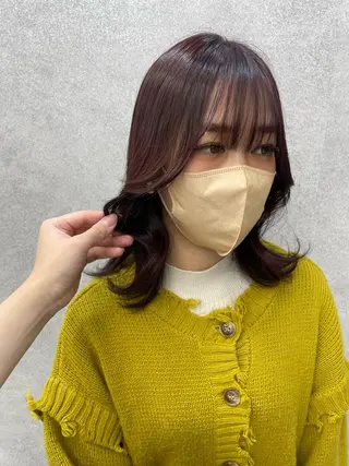 セミロング カラー ヘアアレンジ 口コミ高評価✨ 安達ももかのマツエク・マツパデザイン