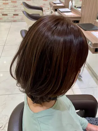 ミディアム カラー ☂️Ash 新杉田☂️山本のヘアスタイル