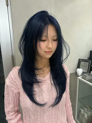 セミロング Yuta✂︎ 韓国レイヤー🪽のヘアスタイル