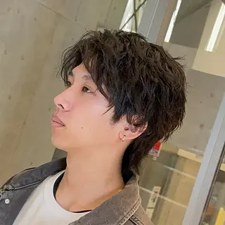 メンズ アニメデザイン美容師 ブリーチカラー/僚汰のヘアスタイル