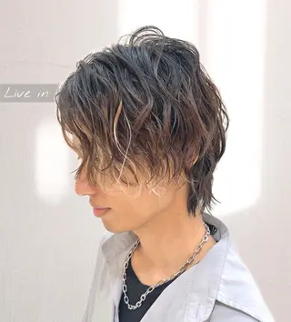 セミロング パーマ メンズ メンズパーマ 特化/京橋/栗野のヘアスタイル