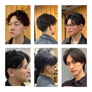 ショート パーマ メンズ くせ毛特化・縮毛矯正 メンズパーマ・笠原のヘアスタイル