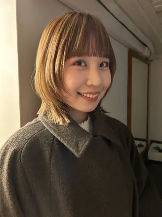 ミディアム 透明感カラー 🦙なりたりみのヘアスタイル